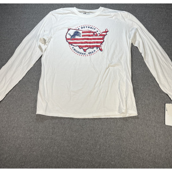 Detroit Lions Shirt Long Sleeve Mens XLT NFL Football Team Apparel Michigan USA - Picture 1 of 8